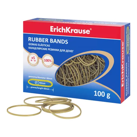 Elastici ErichKrause 40 mm x 60 mm – Scatola da 100 g