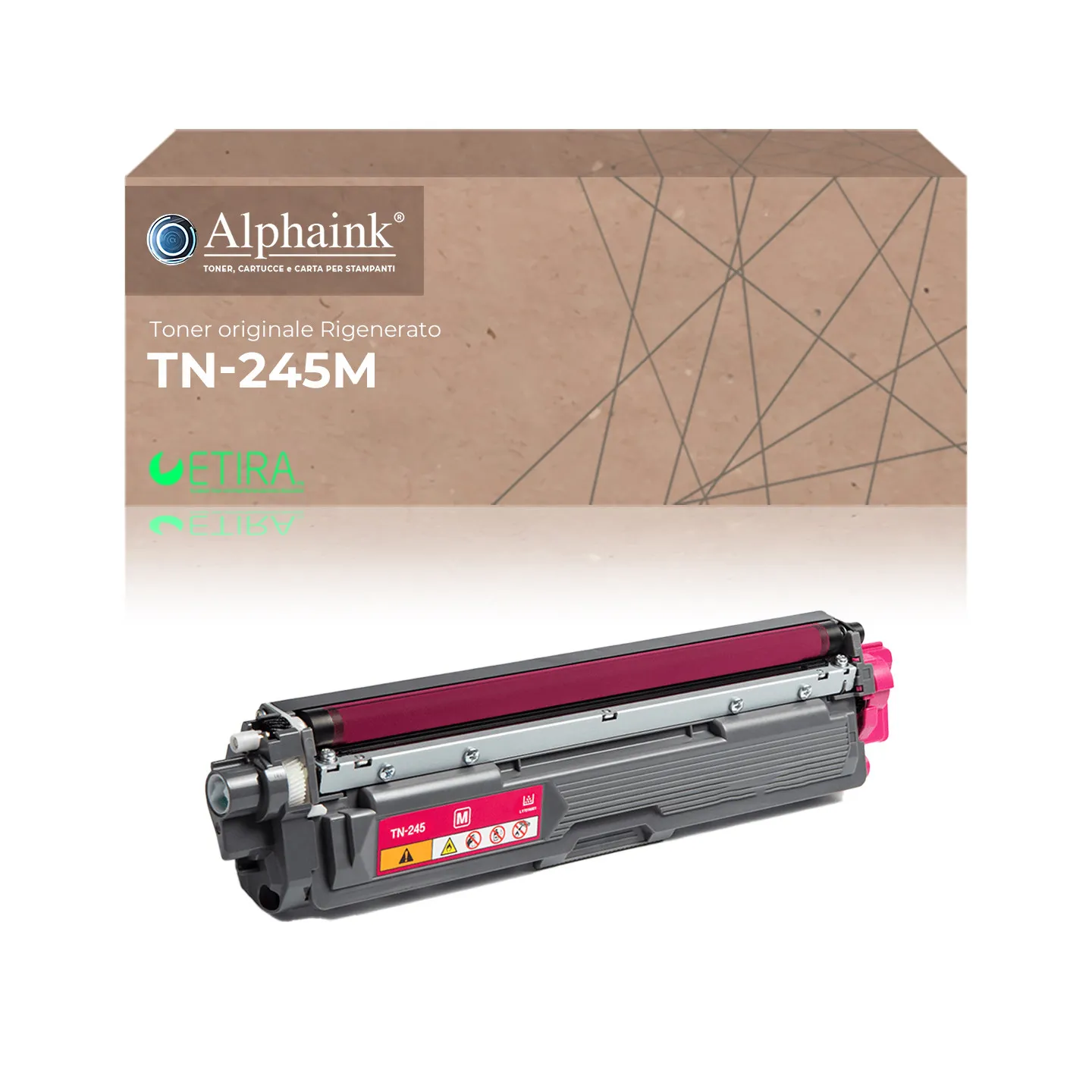 Toner rigenerato da originale BROTHER TRTN245M | Alphaink - Qualità e Risparmio