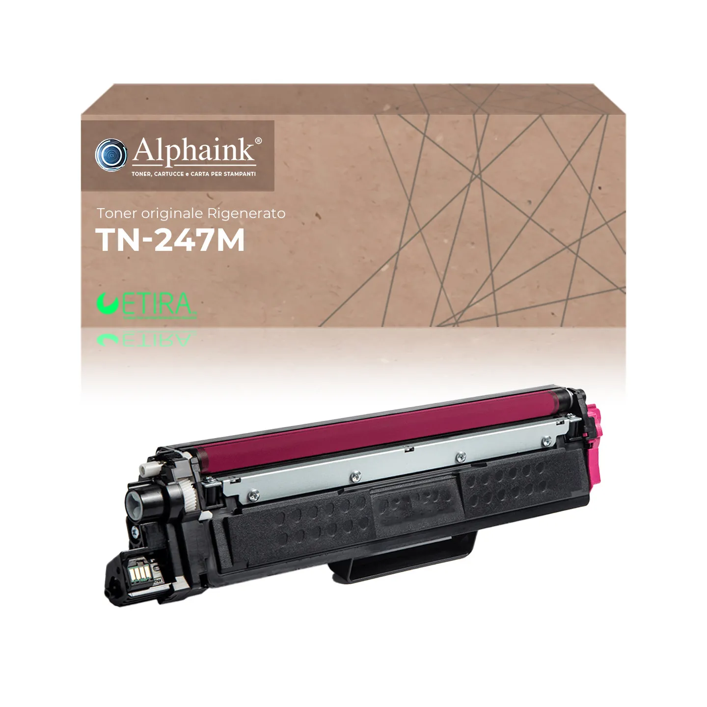 Toner rigenerato da originale BROTHER TRTN247C | Alphaink - Qualità e Risparmio