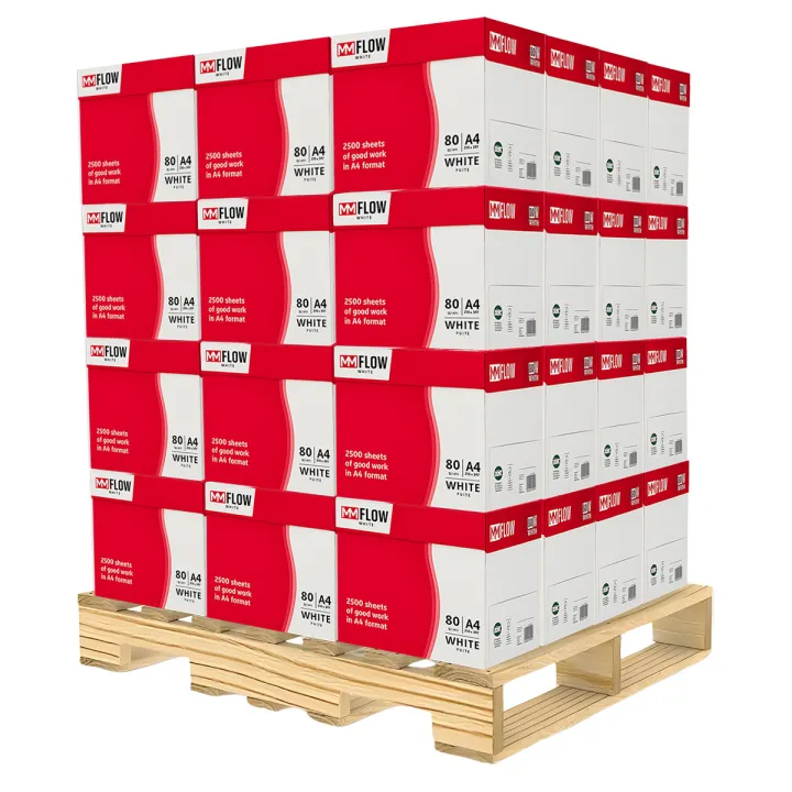 Carta A4 80 gr MM FLOW - 240 Risme Per Stampante, Ufficio, Fotocopie, Multiuso - Bianca