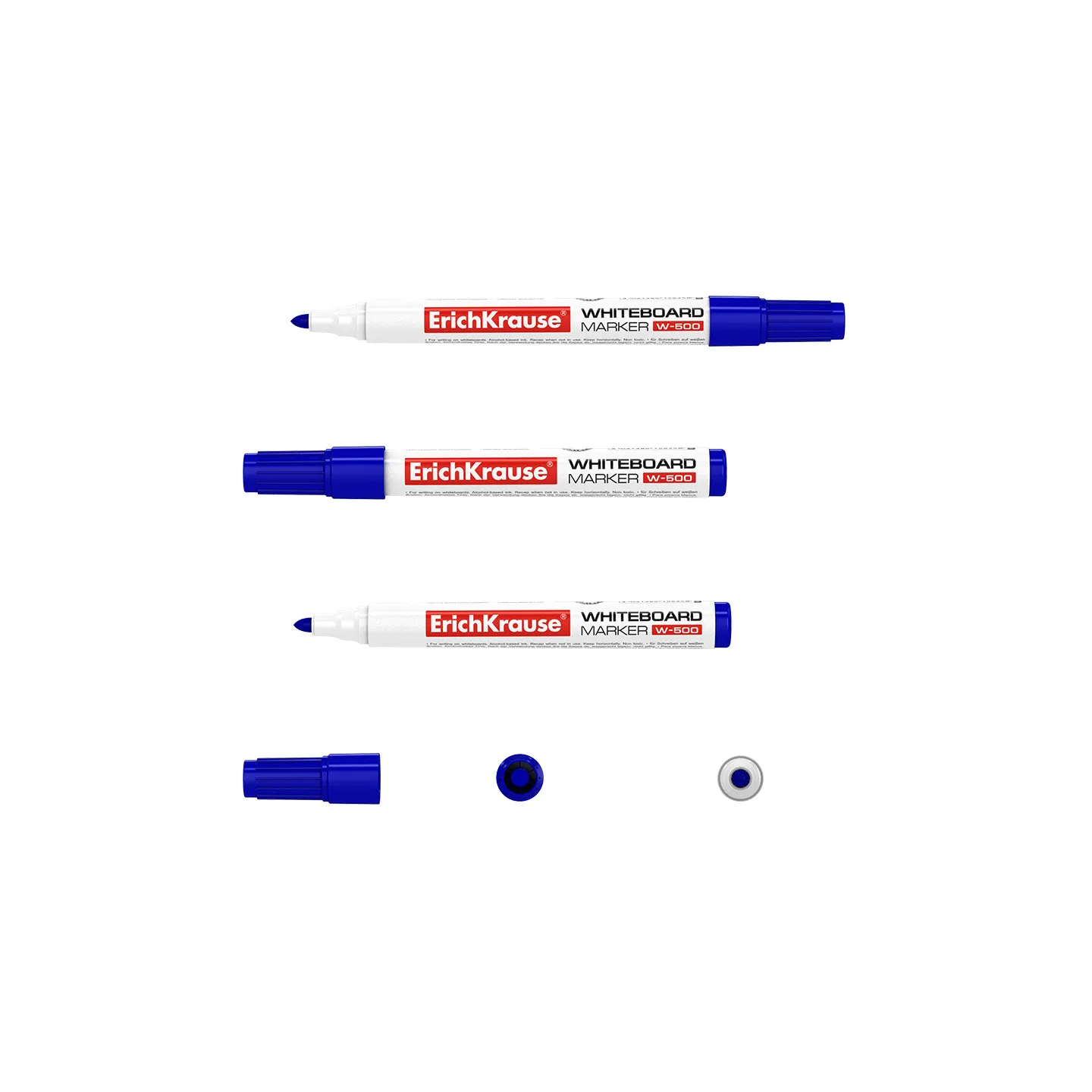 1 Pennarello per lavagna bianca ErichKrause W-500, colore inchiostro: blu