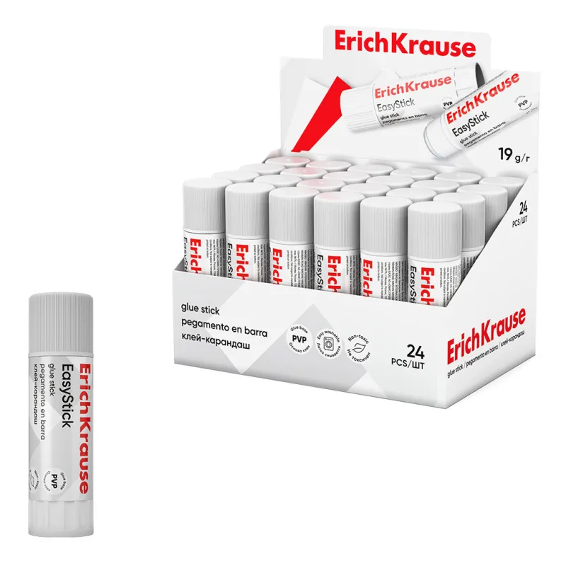 Box 24 pz Colla stick ErichKrause EasyStick 19 gr