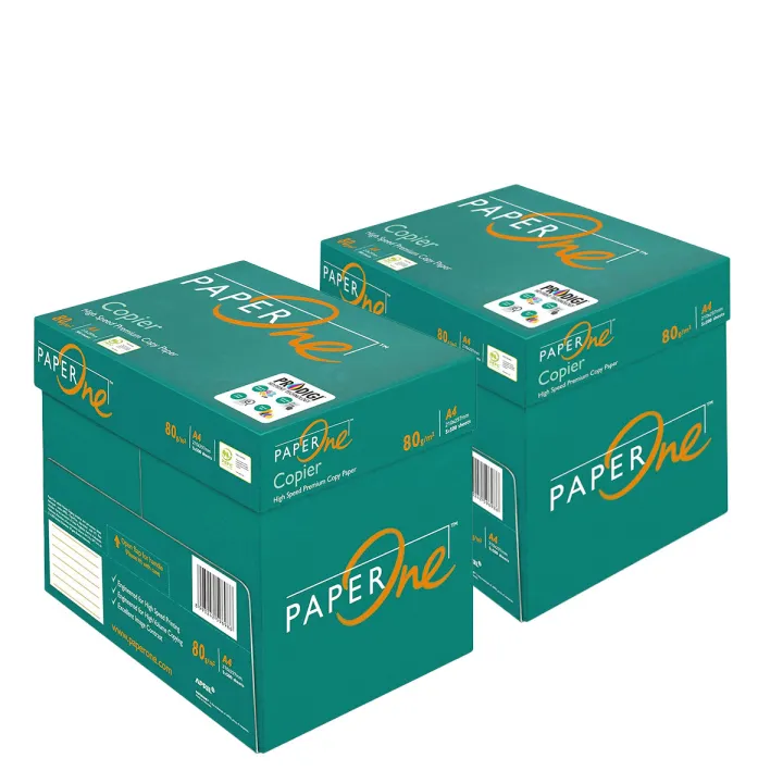 Carta A4 PaperOne Copier 80 grammi per fotocopie | 10 Risme | Alphaink