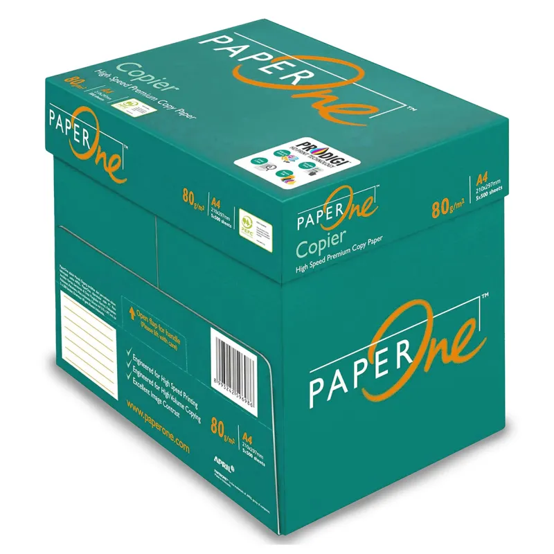Carta A4 PaperOne Copier 80 grammi per fotocopie | 5 Risme | Alphaink