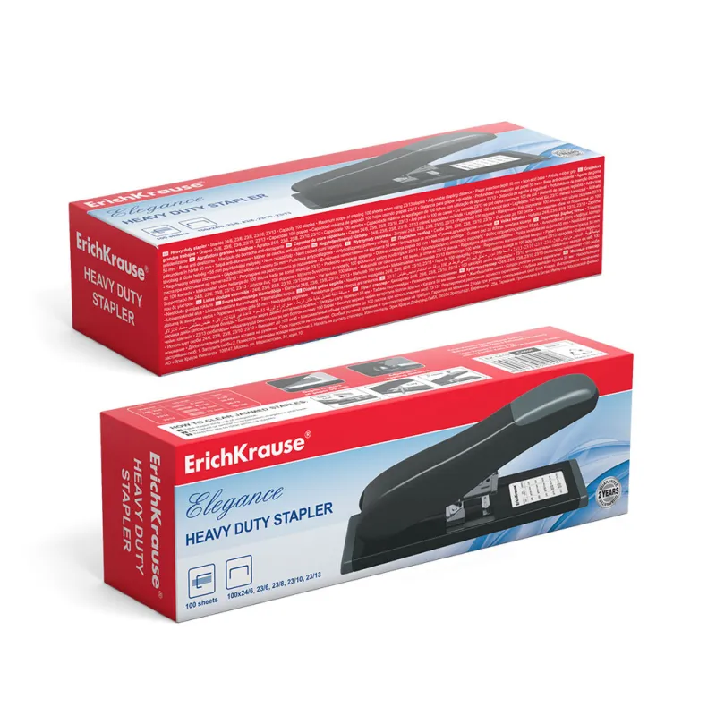 Cucitrice ad alta resistenza n. 23 ErichKrause Elegance Classic, fino a 90 fogli, nero