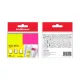 Segnapagina ErichKrause Neon, 50x75 mm, 60 fogli, 2 colori: giallo, rosa