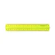 Righello di plastica con supporto ErichKrause Neon, 20 cm, giallo, in sacchetto di plastica