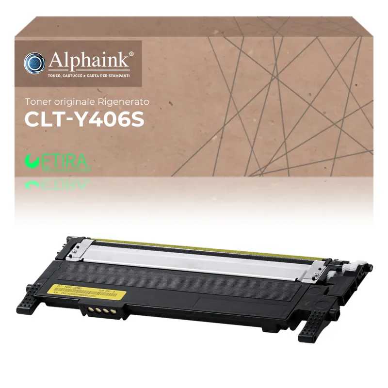 Toner rigenerato da originale SAMSUNG CLTY406S | Alphaink - Qualità e Risparmio