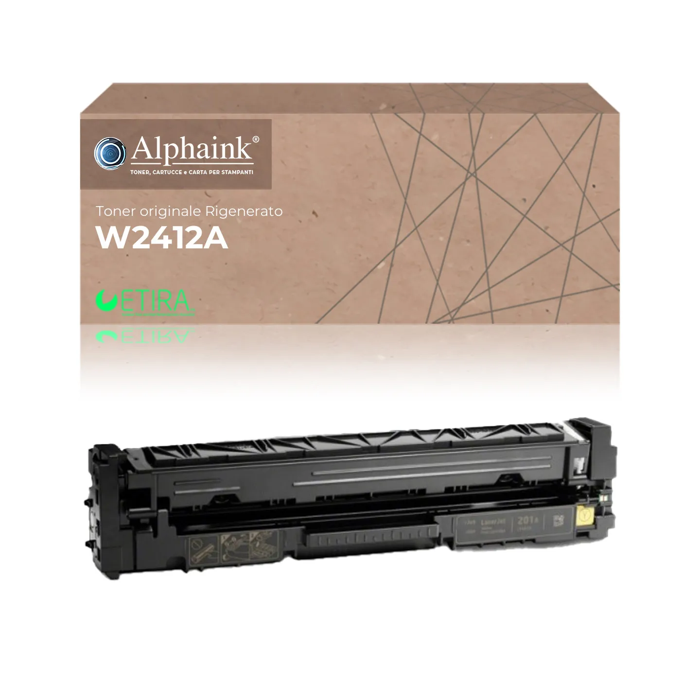 Toner rigenerato da originale HP  W2412A | Alphaink - Qualità e Risparmio