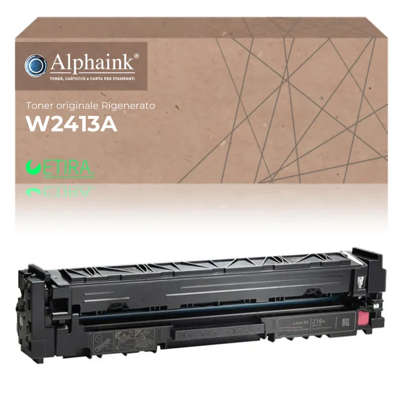 Toner rigenerato da originale HP W2413A | Alphaink - Qualità e Risparmio