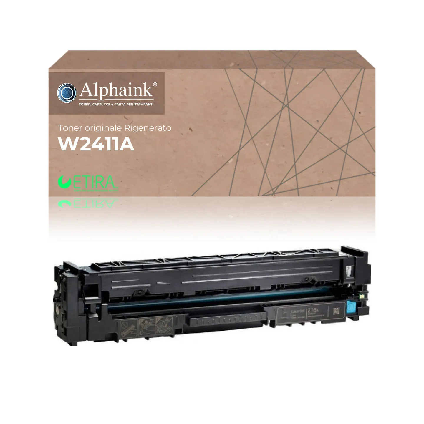Toner rigenerato da originale HP  W2411A | Alphaink - Qualità e Risparmio