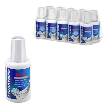 Fluido correttore ErichKrause Extra, con pennello, 20 g (confezione da 12 pz)