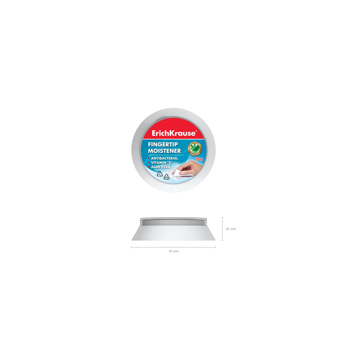 Crema idratante per le dita ErichKrause 10 g (espositore da 24 pezzi)