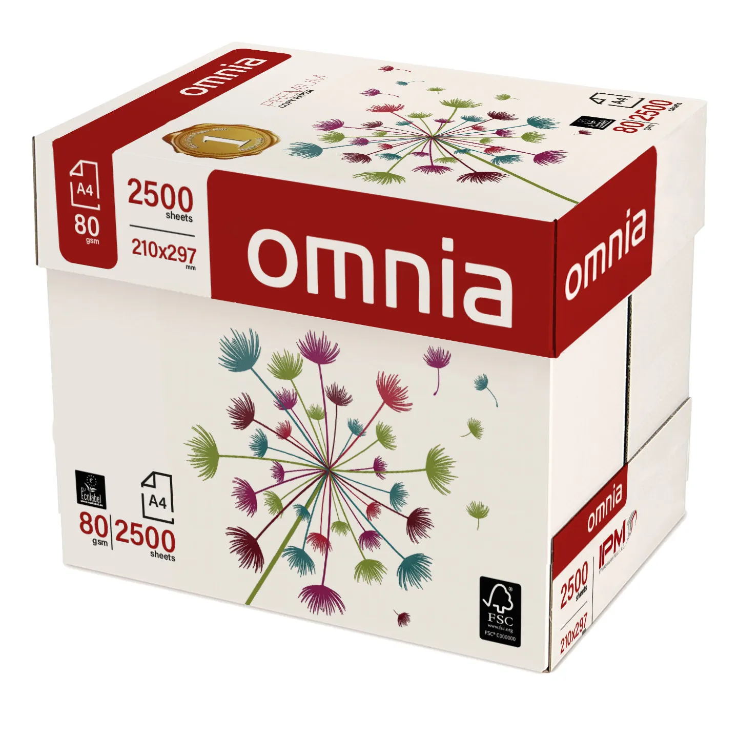 Carta Omnia Premium A4 80 gr - 5 risme