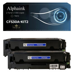 2 Toner Compatibili per HP CF530A-3A 205A Nero