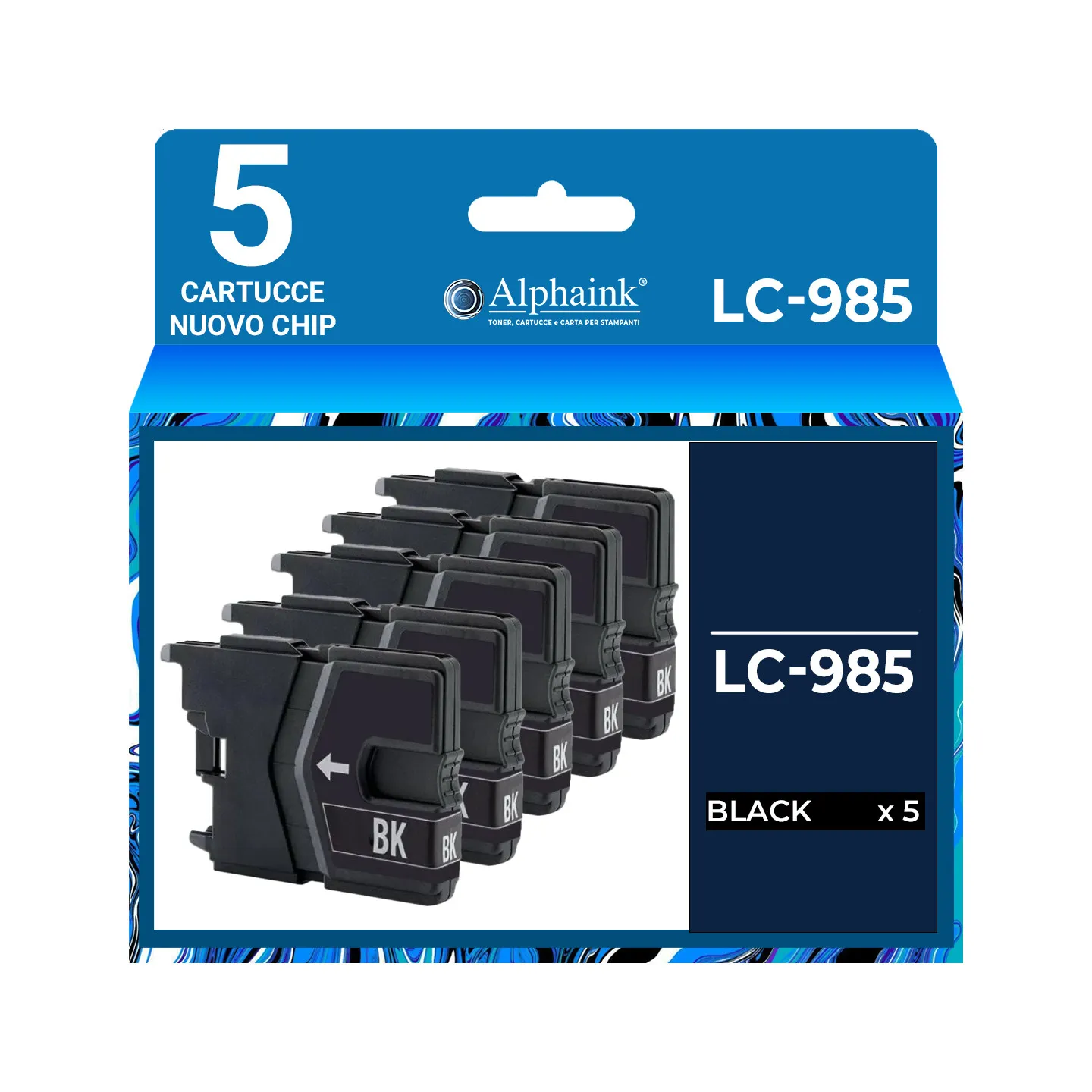 Compra Kit 5 Cartucce Brother LC-985 Nero - Alphaink