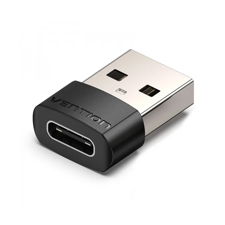 Adattatore USB 2.0 USB-C maschio a USB femmina di Vention - Nero