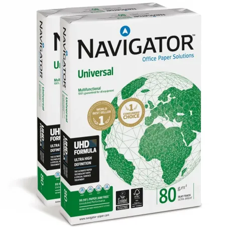 Carta per Ufficio A3 Navigator Universal 2 Risme da 500 fogli 80 gr