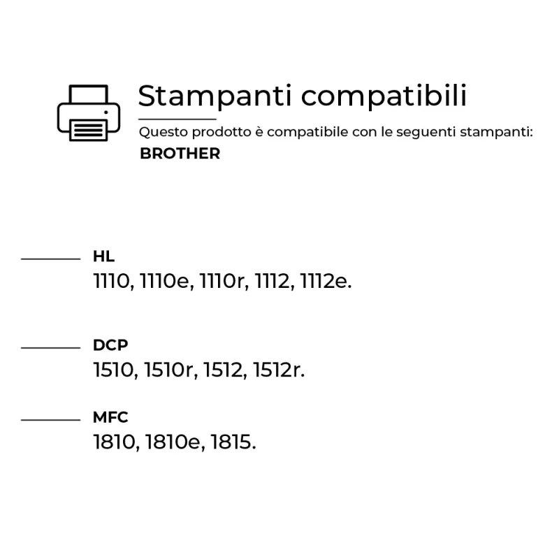 Kit da 3 Toner TN-1050-XXL Compatibili per Brother da 4.000 copie