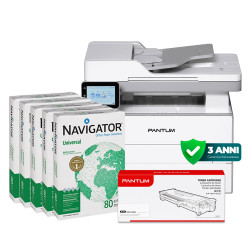 Stampante Pantum BM4300ADW con 1 Toner TL-A4201H e 5 Risme di Carta A4 Navigator 80gr