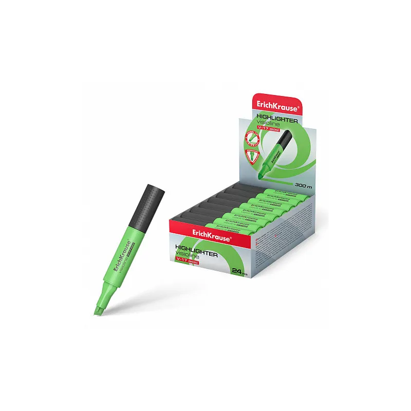 Box da 24 Evidenziatore ErichKrause Visioline V-17 Mini Verde