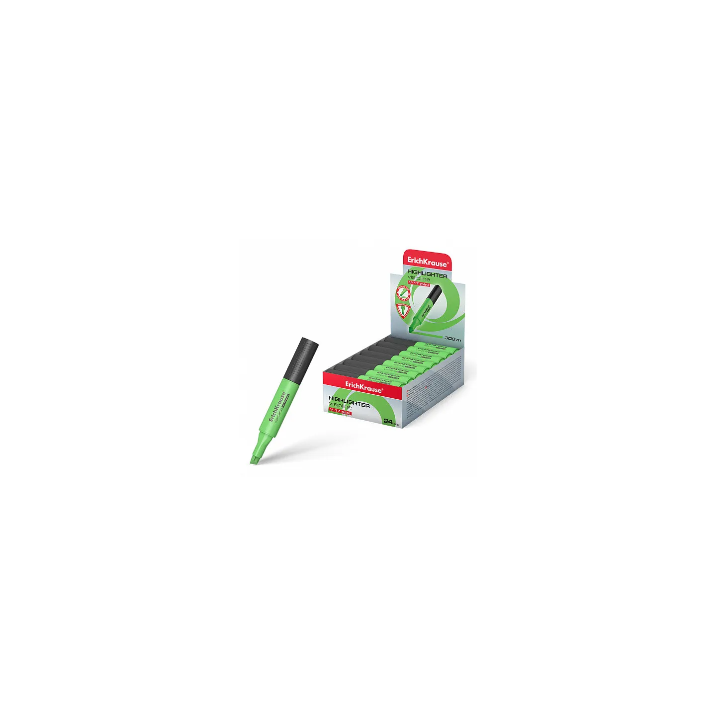 Box da 24 Evidenziatore ErichKrause Visioline V-17 Mini Verde