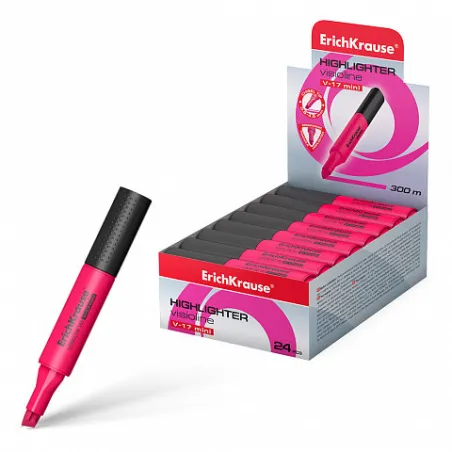 Box da 24 Evidenziatore ErichKrause Visioline V-17 Mini Rosa