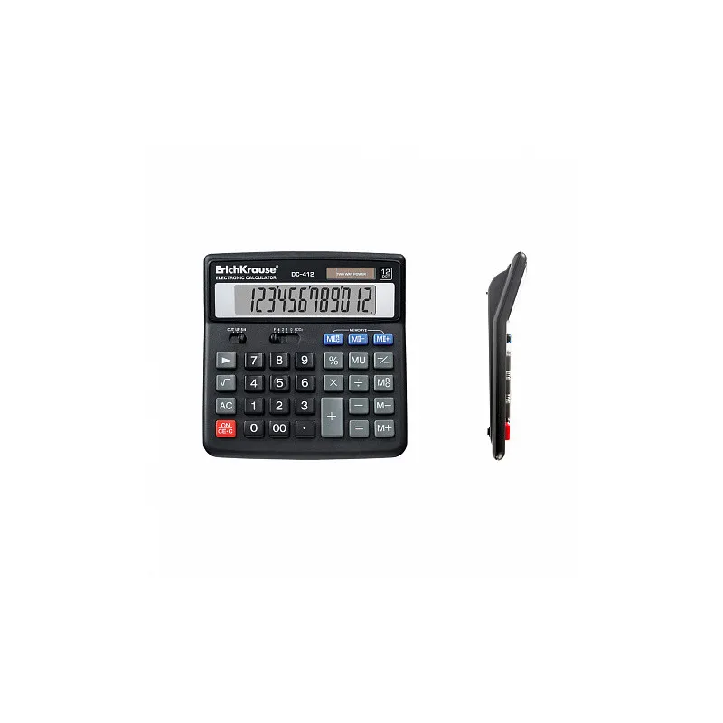 Calcolatrice da tavolo Erichkrause CD-412 Nera a 12 cifre