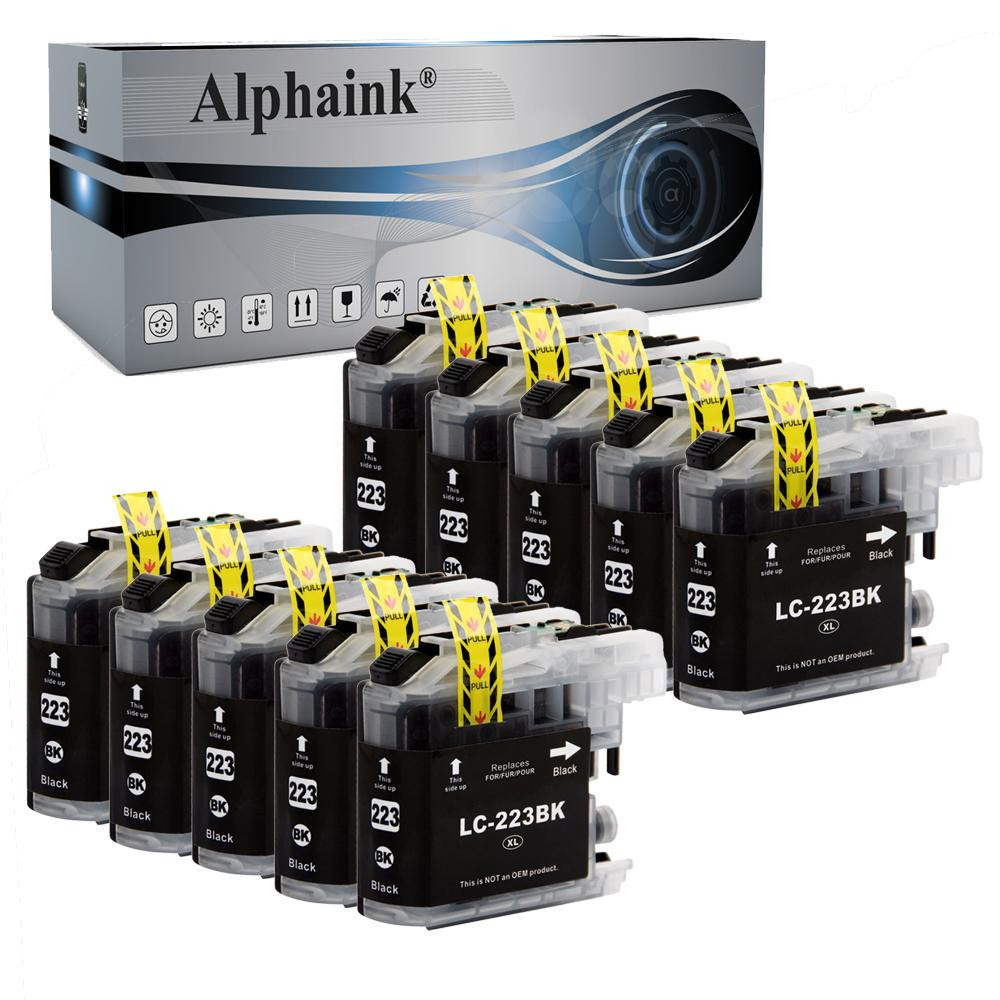 Amaprint 10 XL Cartucce Compatibili Con Brother LC223 LC223xl Per MFC-J480dw MFC-J680dw MFC-J880dw MFC-J4420dw MFC-J4620dw MFC-J5320dw MFC-J5620dw MFC-J5720dw DCP-J4120dw DCP-J562dw