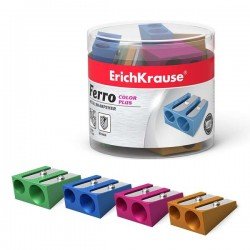 1 Temperamatite ErichKrause doppio foro diametro 8 e 11 mm in alluminio - Colori assortiti 1 Temperamatite ErichKrause doppio foro diametro 8 e 11 mm in alluminio - Colori assortiti