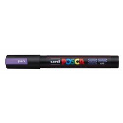 Pennarello Uni Posca - Viola Metal - Punta media Pennarello Uni Posca - Viola Metal - Punta media