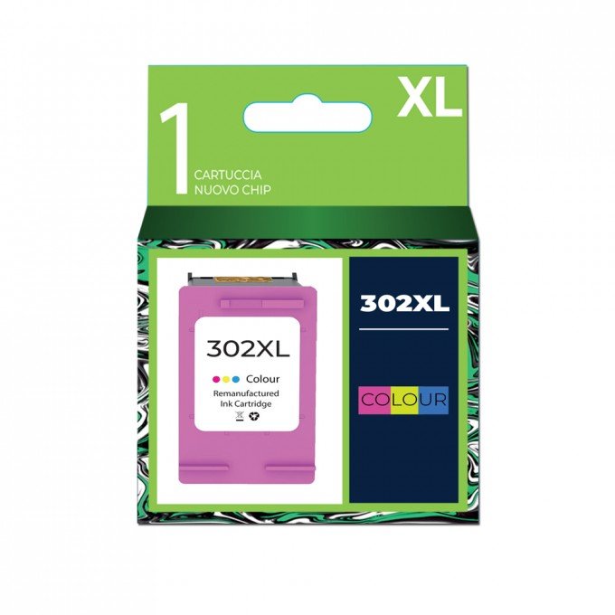 Cartuccia Hp 302XL-C Colore Rigenerata Cartuccia Hp 302XL-C Colore Rigenerata