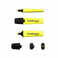 1 Evidenziatore fluorescente Erichkrause Visioline V-12 - Punta smussata - Inchiostro a base d'acqua - Colore giallo 1 Evidenziatore fluorescente Erichkrause Visioline V-12 - Punta smussata - Inchiostro a base d'acqua - Colore giallo