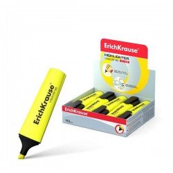 1 Evidenziatore fluorescente Erichkrause Visioline V-12 - Punta smussata - Inchiostro a base d'acqua - Colore giallo 1 Evidenziatore fluorescente Erichkrause Visioline V-12 - Punta smussata - Inchiostro a base d'acqua - Colore giallo