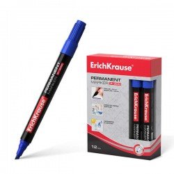 12 Pennarelli permanente P-300 - Punta smussata - per scrivere su più superfici - Colore Blu 12 Pennarelli permanente P-300 - Punta smussata - per scrivere su più superfici - Colore Blu