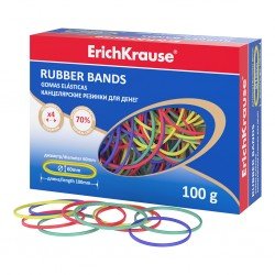Elastici ErichKrause 60 mm x 100 mm – Colori Assortiti – Scatola da 100 g Elastici ErichKrause 60 mm x 100 mm – Colori Assortiti – Scatola da 100 g