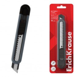 Taglierino ErichKrause Butterfly Classic 18 mm – Blocco Automatico – Grigio – Blister 1 pz Taglierino ErichKrause Butterfly Classic 18 mm – Blocco Automatico – Grigio – Blister 1 pz