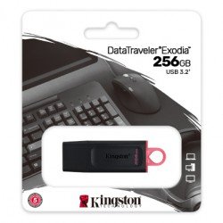 Chiavetta USB 3.2 Pen Drive Kingstone 256GB DataTraveler Exodia  Chiavetta USB 3.2 Pen Drive Kingstone 256GB DataTraveler Exodia