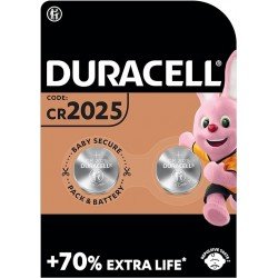 Batterie Duracell Alkaline CR2025 - 3V - 2 Pezzi Batterie Duracell Alkaline CR2025 - 3V - 2 Pezzi