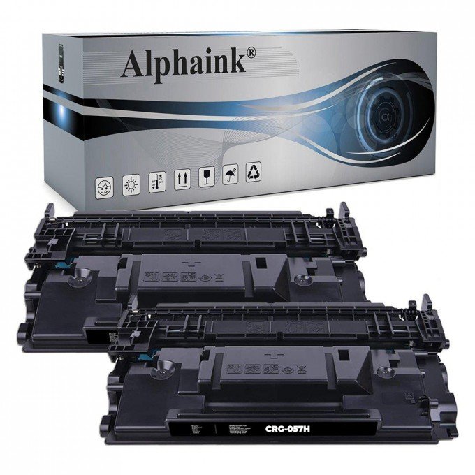 2 Toner Canon 057H CON CHIP Nero Compatibile 2 Toner Canon 057H CON CHIP Nero Compatibile