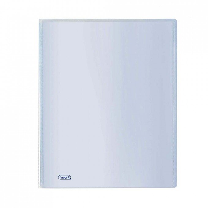 Portalistino Favorit Formato A4 40 Buste Trasparenti Finitura in Buccia d'Arancia Colore Trasparente