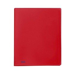 Portalistino Favorit Formato A4 40 Buste Trasparenti Finitura in Buccia d'Arancia Colore Rosso Portalistino Favorit Formato A4 40 Buste Trasparenti Finitura in Buccia d'Arancia Colore Rosso