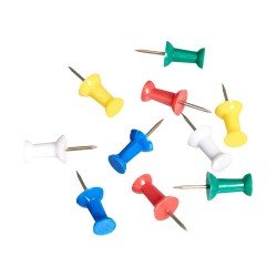 60 spilli cartografici in metallo e plastica contenuti in busta apri e chiudi 60 spilli cartografici in metallo e plastica contenuti in busta apri e chiudi