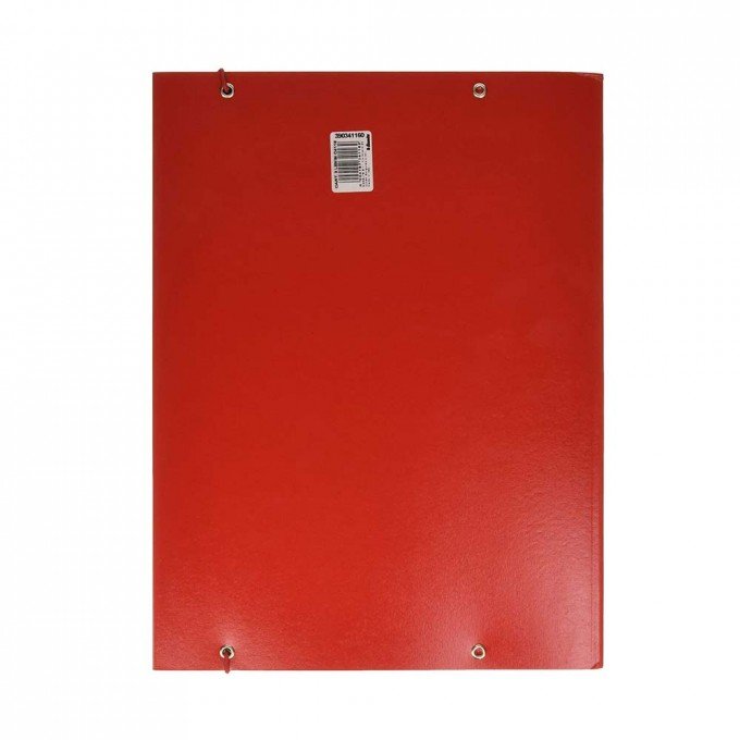 Esselte C46 Cartella a 3 lembi Realizzata in Cartoncino da 550 gr con Elastico Colore Rosso Confezione da 5