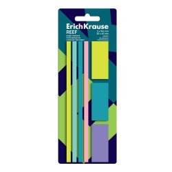 Segnapagina in plastica ErichKrause Reef, 5x144 mm, 20x45 mm, 140 fogli, 5 colori