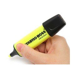 Evidenziatore Stabilo Boss Original Confezione da 10 Colore Giallo Evidenziatore Stabilo Boss Original Confezione da 10 Colore Giallo