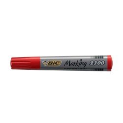 BIC Marking 2300 Pennarello Permanente Colore Rosso Punta Resistente 3.7 5.5 mm Confezione da 12 Marcatori BIC Marking 2300 Pennarello Permanente Colore Rosso Punta Resistente 3.7 5.5 mm Confezione da 12 Marcatori