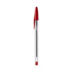 BIC Penne Rosso a Sfera, Cristal Original, Punta Media, 1 mm, Confezione da 50 Penne BIC Penne Rosso a Sfera, Cristal Original, Punta Media, 1 mm, Confezione da 50 Penne