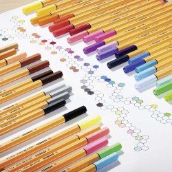 Stabilo Fineliner point 88 Astuccio con 10 penne tratto da 0,4 mm Colori Assortiti Stabilo Fineliner point 88 Astuccio con 10 penne tratto da 0,4 mm Colori Assortiti
