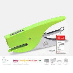 Cucitrice Maestri a pinza Parvetta 6 - punti metallici 6/4 - 6 colori assortiti - cuce fino a 12 fogli Cucitrice Maestri a pinza Parvetta 6 - punti metallici 6/4 - 6 colori assortiti - cuce fino a 12 fogli
